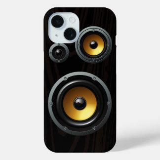 Modisches Retro Holzkörner Lautsprecher Trio Case-Mate iPhone Hülle