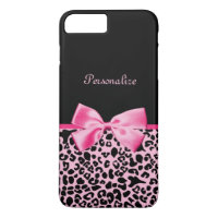 Modisches rosa und schwarzes Leopard-Pink-Band