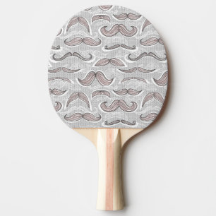 Modisches Schnurrbart-Muster Tischtennis Schläger