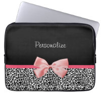 Modisches Schwarzweiss-Leopard-Druck-Rosa-Band
