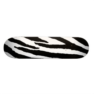Modisches Schwarzweiss-Zebra-Muster Skateboard