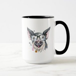 Modisches Schwein Tasse