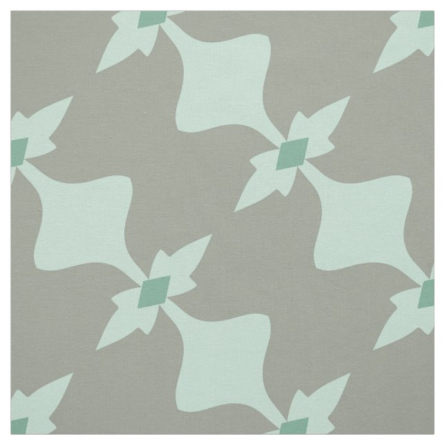 Modisches tadelloses graues Retro Muster Stoff (Muster)