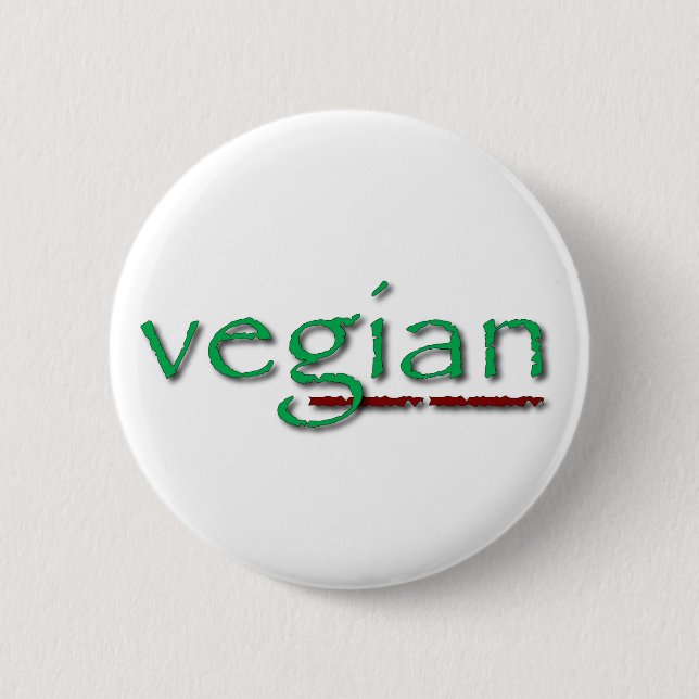 Modisches Vegian Button (Vorderseite)