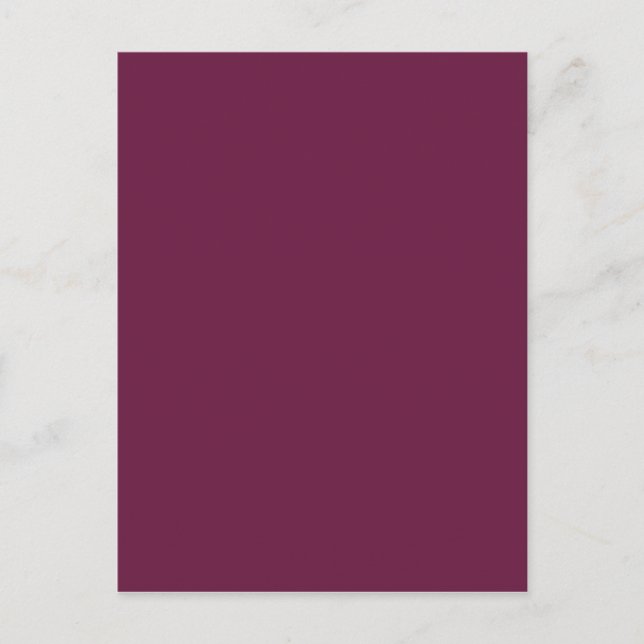 Modishful Masterful Maroon Color Postkarte (Vorderseite)