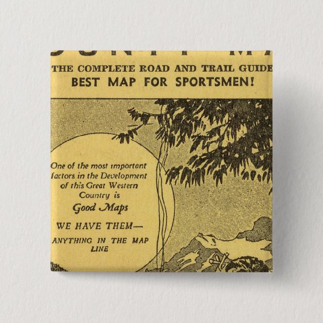 Modoc-Landkreis Button (Vorderseite)