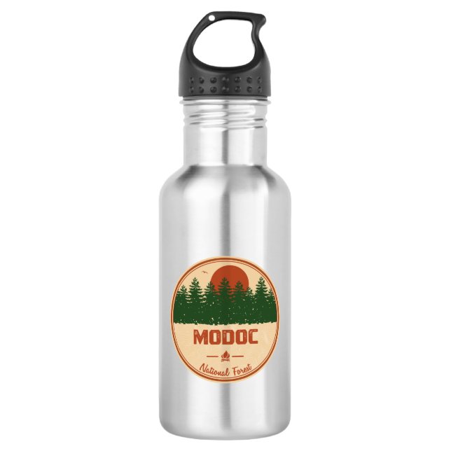 Modoc-Nationalwald Edelstahlflasche (Vorderseite)