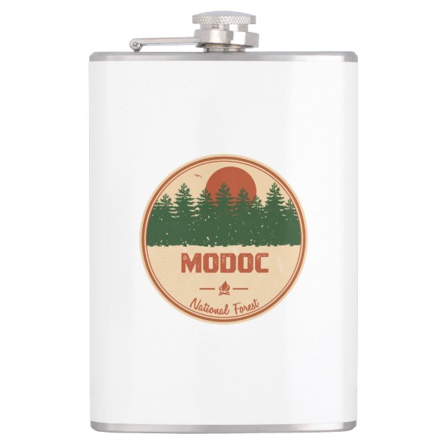 Modoc-Nationalwald Flachmann (Vorderseite)