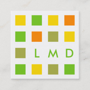 Modquadrate Quadratische Visitenkarte