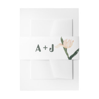 Modren blush pink floral einladungsbanderole