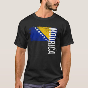 Modrica Bosnien Flag für bosnische Männer Frauen K T-Shirt
