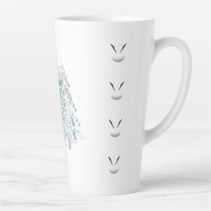 MODRN ART WHITE SILVER WENIGER IST MEHR MILCHTASSE