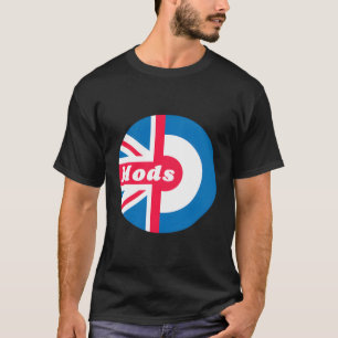 Mods Ziel Union Jack Rundel Britische Flagge T-Shirt