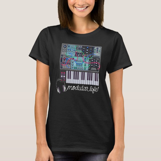 Modular Life Electronic Musicinstrument Synthes T-Shirt (Vorderseite)