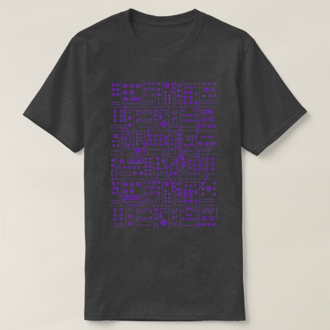 Modular synthesizer eurorack synth  (3) T-Shirt (Design vorne)