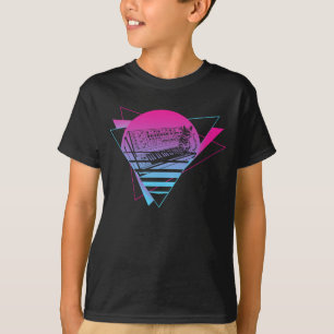 Modulare Synthesizer Analog Vaporwave Techno Cat T-Shirt