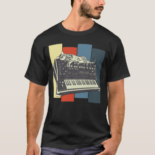 Modulare Synthesizer-Tastatur, Vintager Analogkat T-Shirt
