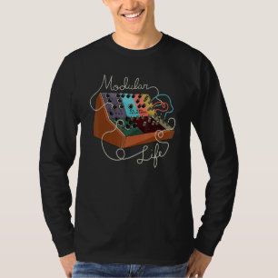 Modulares elektronisches Musikinstrument-Synthesiz T-Shirt
