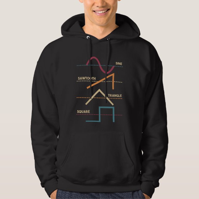 Modulares Synthesizer Analog-Waveform Hoodie (Vorderseite)