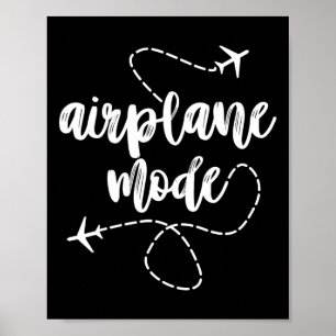 Modus Flugzeug Sommer Urlaub Reise Flugzeug Für Poster