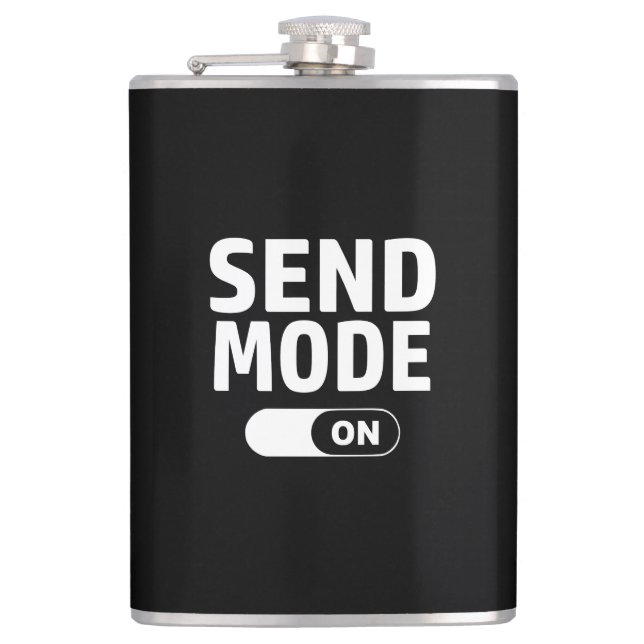 Modus "Senden" Flachmann (Vorderseite)
