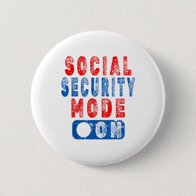 Modus "Soziale Sicherheit" - Spaß hochrangiger Bür Button (Vorderseite)