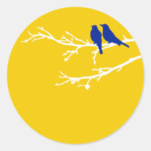 Modvögel Runder Aufkleber