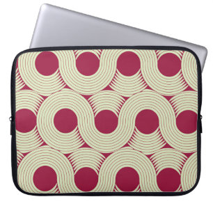 Moebius Streifen: Unendlicher rot-grüner Tile Laptopschutzhülle