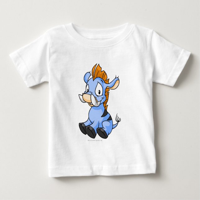 Moehog Blau Baby T-shirt (Vorderseite)