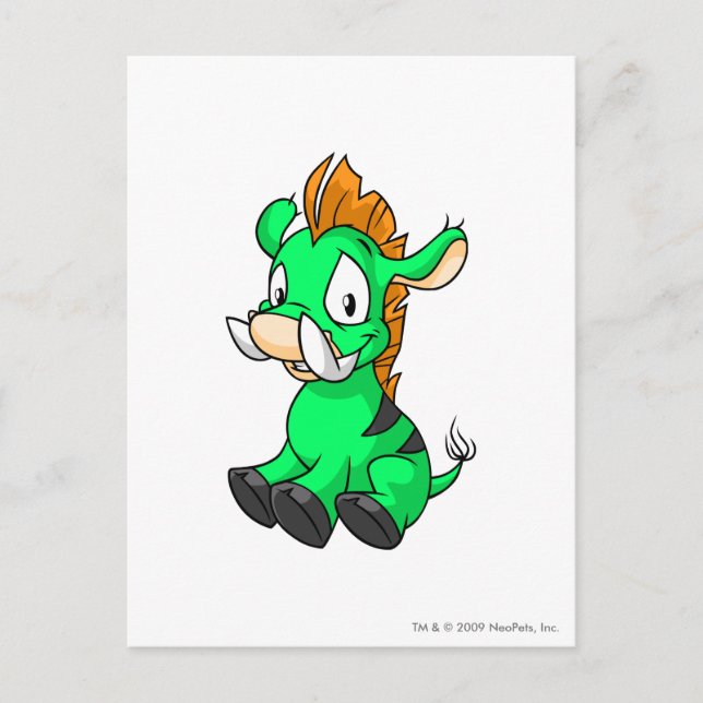 Moehog Green Postkarte (Vorderseite)