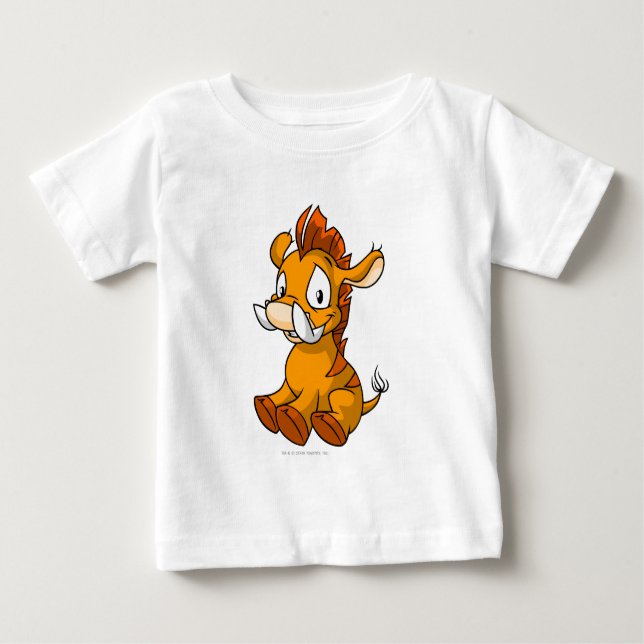 Moehog Orange Baby T-shirt (Vorderseite)