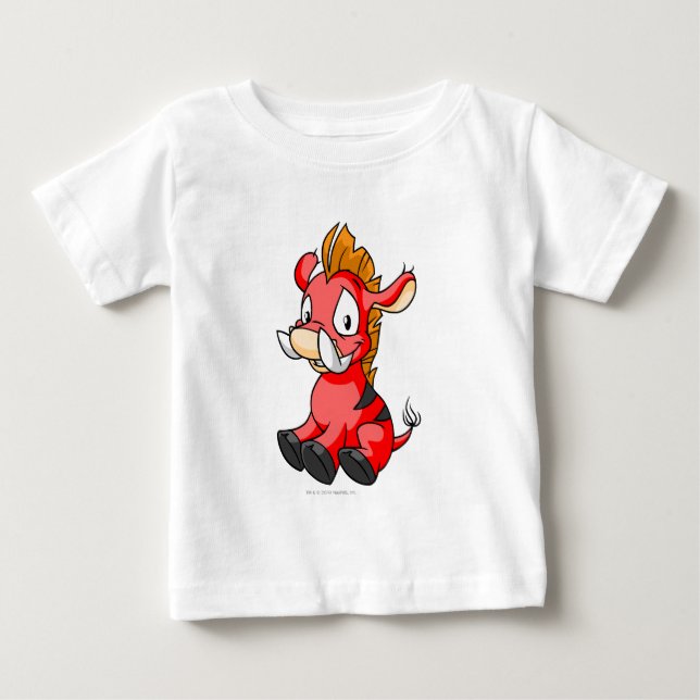 Moehog Red Baby T-shirt (Vorderseite)
