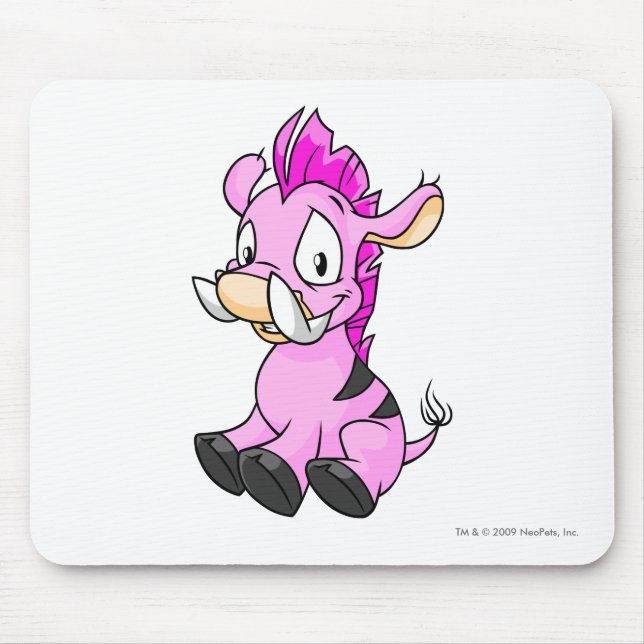 Moehog Rosa Mousepad (Vorne)