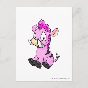 Moehog Rosa Postkarte