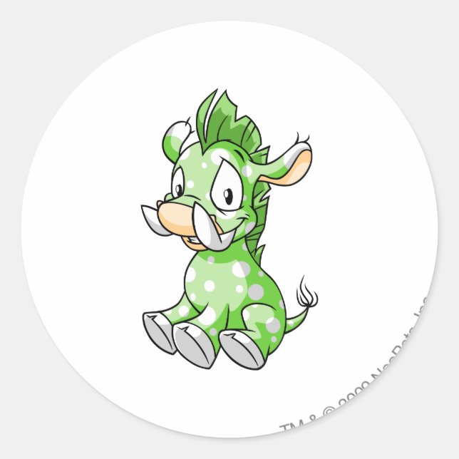 Moehog Speckled Runder Aufkleber (Vorderseite)