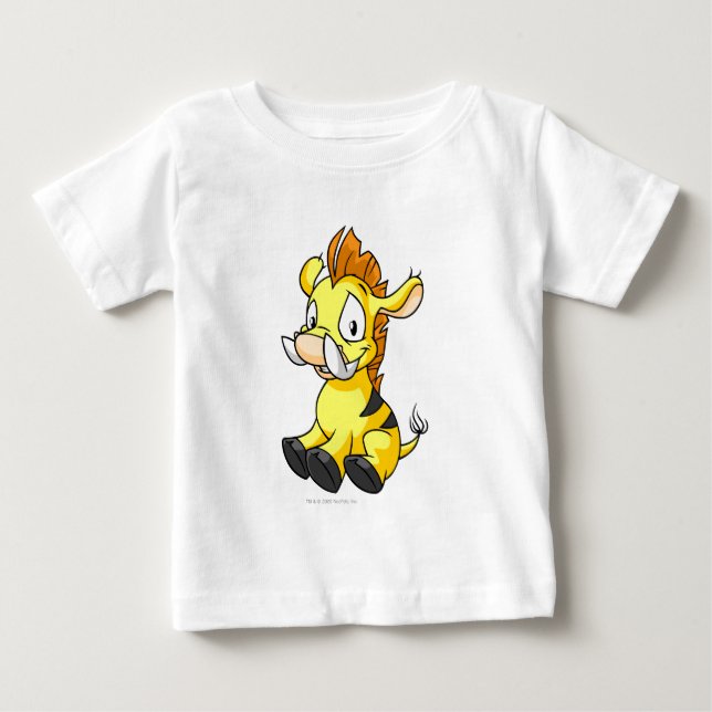 Moehog Yellow Baby T-shirt (Vorderseite)