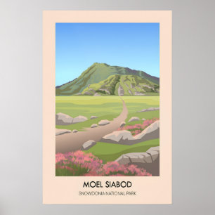Moel Siabod Snowdonia Nationalpark Reiseplakat Poster