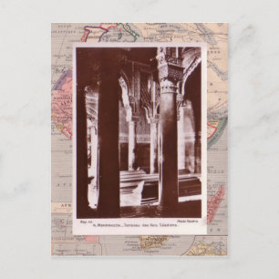 Moeocco, Marrakesch, mittelalterliche Gräber Postkarte