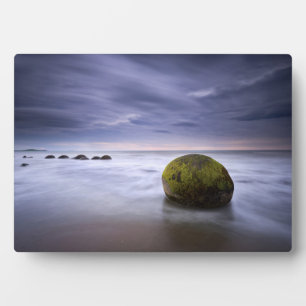 Moeraki Boulders Sunrise Seascape Fotoplatte