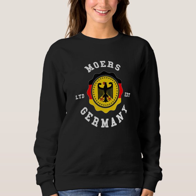 MOERS Germany Flag Badge Vintage Sweatshirt (Vorderseite)