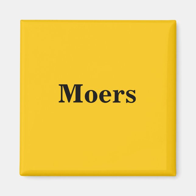 Moers Magnet Schild Gold Gleb (Vorne)