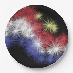 Moe's Fireworks Paper Plate Pappteller