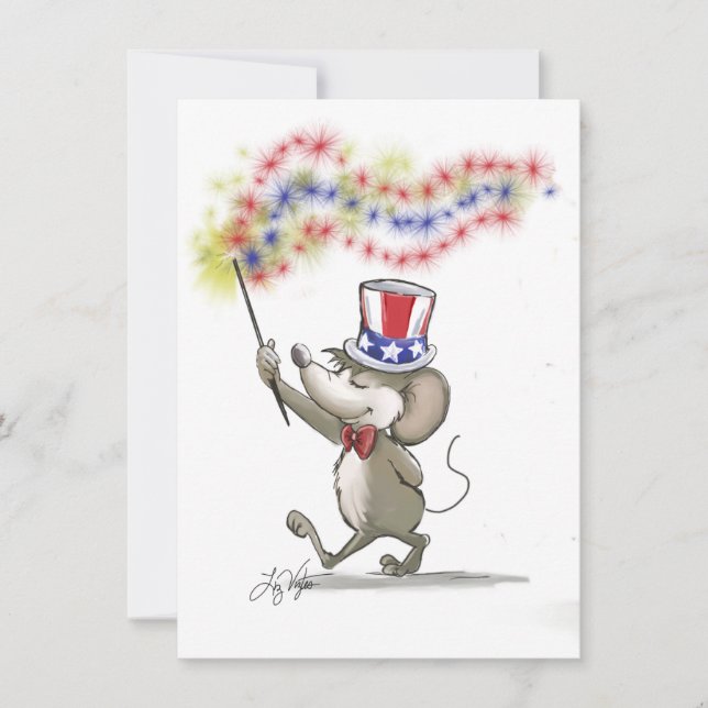 Moe's Happy 4. Juli Einladung (Vorderseite)