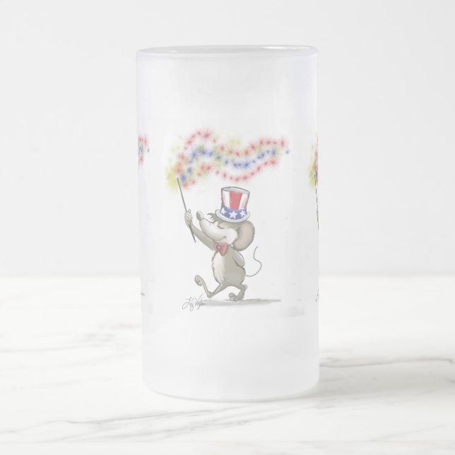 Moe's Happy 4. Juli Mattierte Tasse (Mittel)