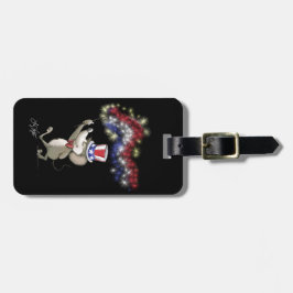 Moe's Happy 4. Juli Night Luggage Tag Gepäckanhänger