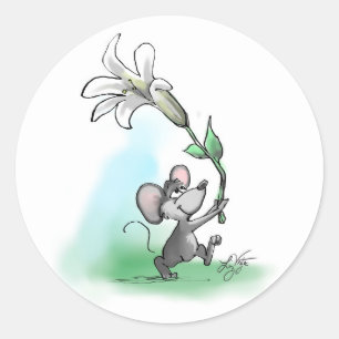 Moe's Osterlily Runder Aufkleber