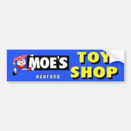 MOE'S TOY SHOP - HANFORD, CALIFORNIA.   AUTOAUFKLEBER