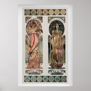 Moet Chandon von Alphonse Mucha Vintage Poster