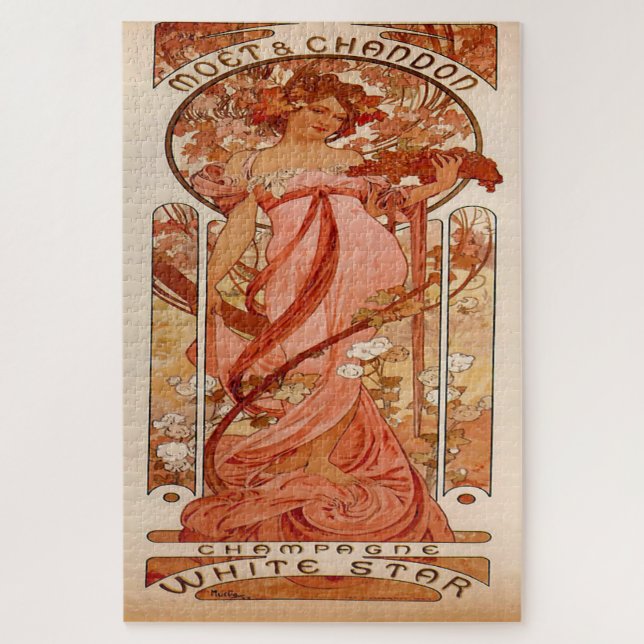 Moët & Chandon White Star: Eine Art Nouveau Editio Puzzle (Vertikal)