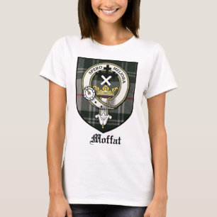 Moffat Clan-Wappen-AbzeichenTartan T-Shirt